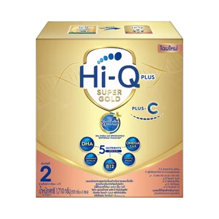 นมไฮคิว ซูเปอร์โกลด์ พลัส-ซี ซินไบโอพลัส นมผง สูตร2 1710 กรัม HiQ Supergold Plus-C