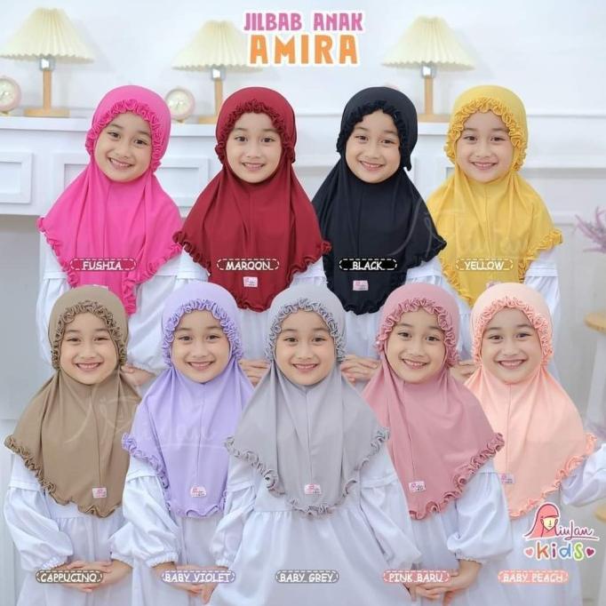 Milan Amira Bergo Milan Kids Hijab ฮิญาบเด็กน่ารัก