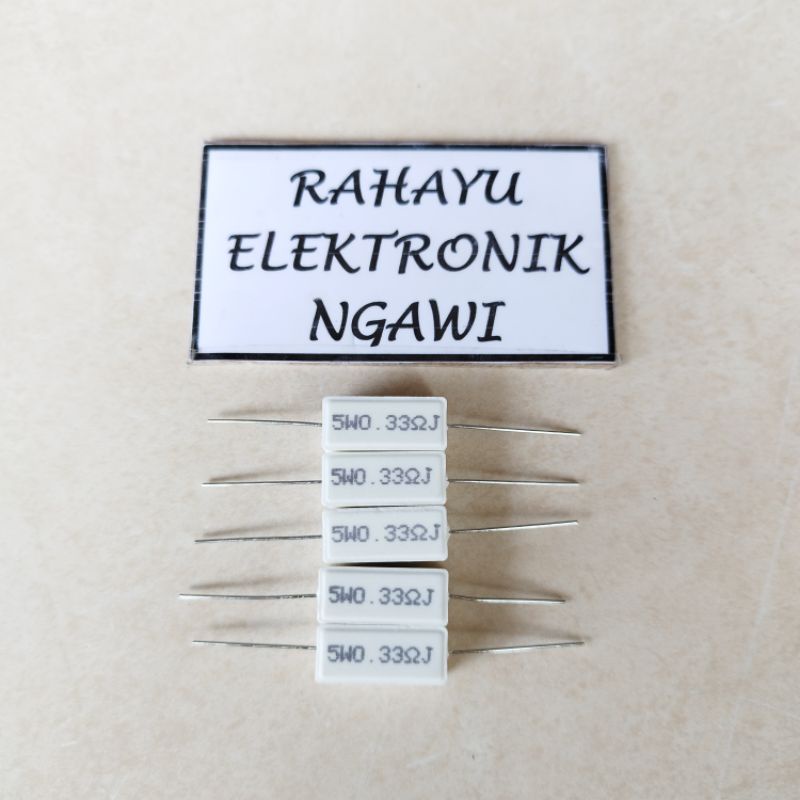 5 วัตต์ RESISTOR ผลิตภัณฑ์สีเขียว COPPER 0.22 0.33 0.47 0.5 4K7
