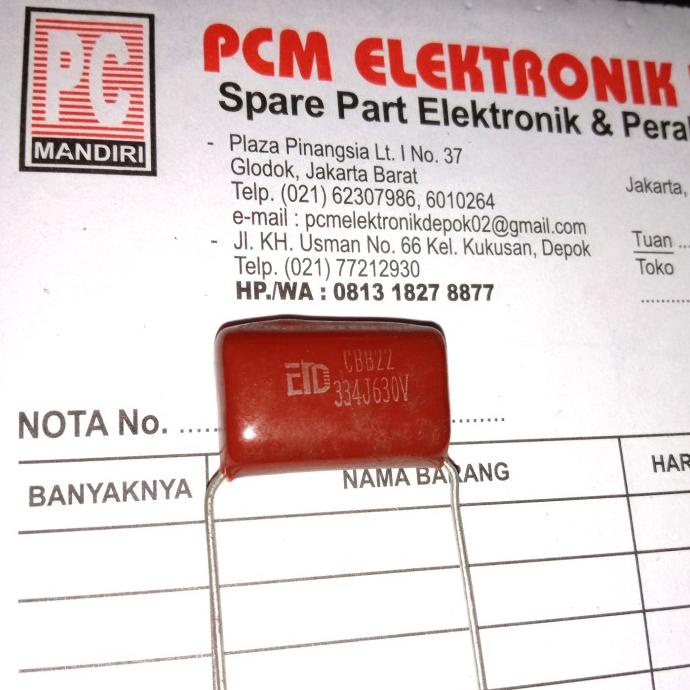 Milar 334J630V 334J 630V 334 J 630 V 330nF pcmelektrob90 ซื้อกันเถอะ