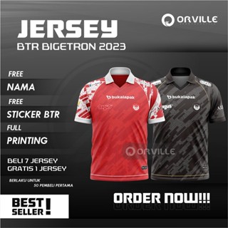 ใหม่ BTR JERSEY 2023 MPL S12 ป้ายชื่อและสติกเกอร์ฟรี BTR