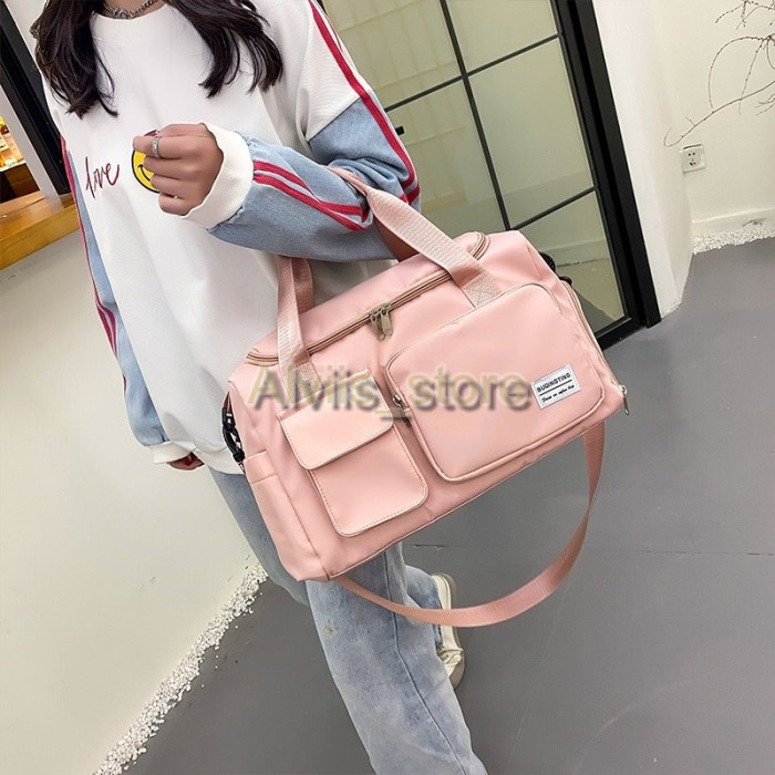 กระเป๋าเดินทางผู้หญิง / GYM BAG / กระเป๋ากีฬาผู้หญิง - PEACH NEWEST ELECTRY CURRENT J2B4 Elegant Vir