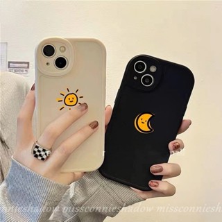เคสโทรศัพท์มือถือ ลายดวงจันทร์ ดวงอาทิตย์ สีพื้น เรียบง่าย สําหรับ Xiaomi Redmi Note 10 11 8 9 11s 10Pro 10s 9Pro 9s 8Pro 11Pro Plus POCO M3 X3 NFC Pro Redmi 10 9T 10A 10C 9A 9 9C Mi 12 11 Lite 11T NFC เคส