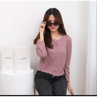 Cardigan Polos Wafer/Cardigan Crop