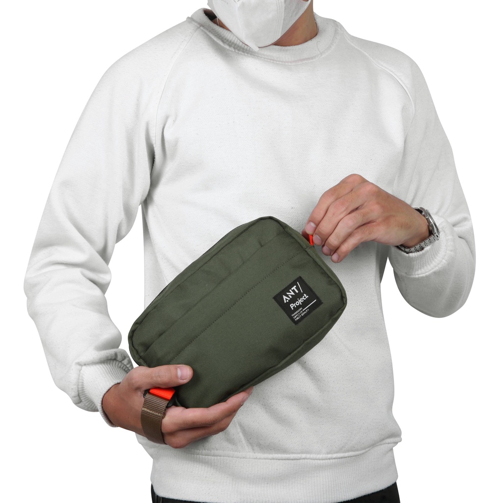 กระเป๋าถือผู้ชายกระเป๋าคลัทช์ผู้ชายและผู้หญิง Gadget กระเป๋าถืออเนกประสงค์ Lineear กระเป๋า Travel Organizer 3 in 1 - รูปที่ 6