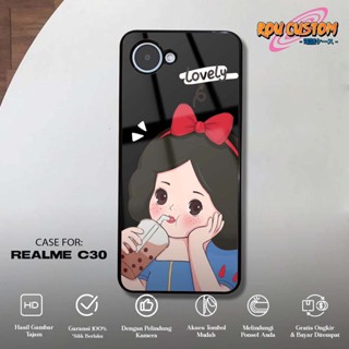 เคสโทรศัพท์มือถือแบบนิ่ม ลายอะนิเมะ Rou Custom [Snow White] สําหรับ Realme C30 C17 7I 9 PRO+ C3 2 PRO Case Hp Realme C30 C17 7I 9 PRO+ C3 2 PRO Realme