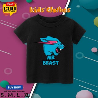 เสื้อยืด ลาย Mr beast Youtubers สําหรับเด็ก