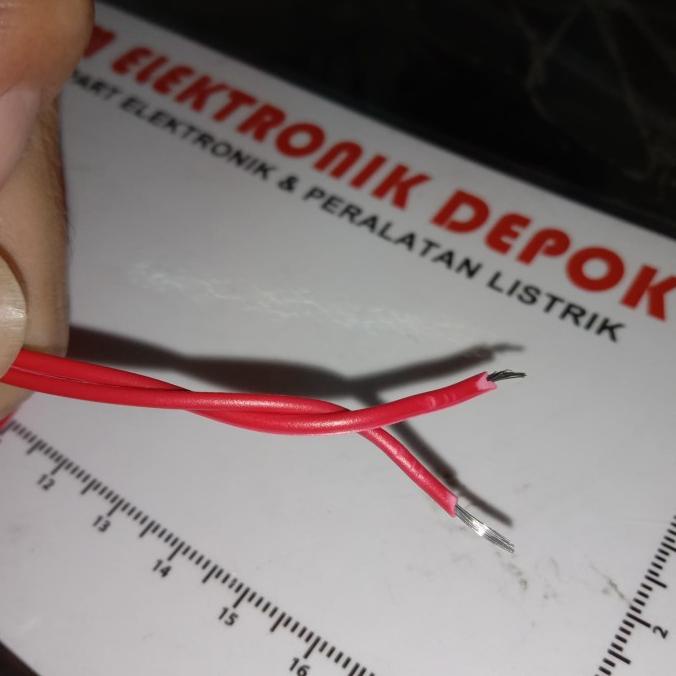 MERAH Awg22x2 AWG 22 X 2 สายสีแดงสีดําต่อเมตร pcmelektrob90 ซื้อเลย