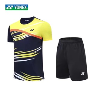 Yonex เสื้อยืดแขนสั้น ระบายอากาศ สวมใส่สบาย สําหรับเด็กผู้ชาย และผู้หญิง 2057