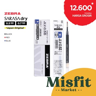 Zebra RJLV4 RJLV5 RJLV7 ไส้ปากกาเจล 0.4 0.5 0.7 มม. สําหรับ Sarasa Dry