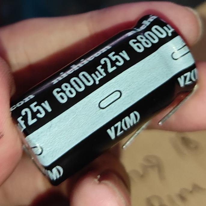 6800uf 25v 6.15uf 6800 6.15 25 v Elco Capacitor polar pcmelektrob90 Champion