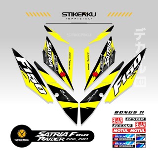 Suzuki SATRIA สติกเกอร์หัวฉีด FU BELANG R 150 พร้อมส่ง DECALS RIDER FI R 150 SATRIA EDITION 2 150 F150 F 150 2016-2022