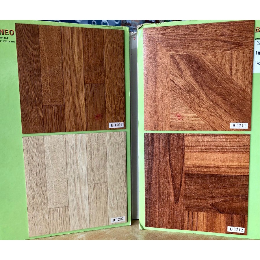 BORNEO VINYL FLOOR WOODEN PATTERN TILE FLOOR PER METER