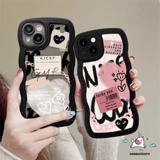 เคสโทรศัพท์มือถือ TPU แบบนิ่ม ลายการ์ตูนหัวใจ กราฟฟิติ Comme des Garcons สําหรับ iPhone 11 12 14 13 Pro MAX 7 8 Plus XR 6 6s Plus 14 Plus X XS MAX SE