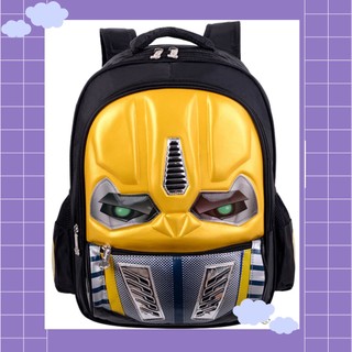 Tas Ransel Sekolah Anak SD Lampu LED karakter Transformers - M0169