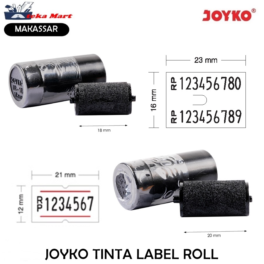 [ชิ้น] LABEL TOOL INK 18MM 20MM MX-5500 MX-6600