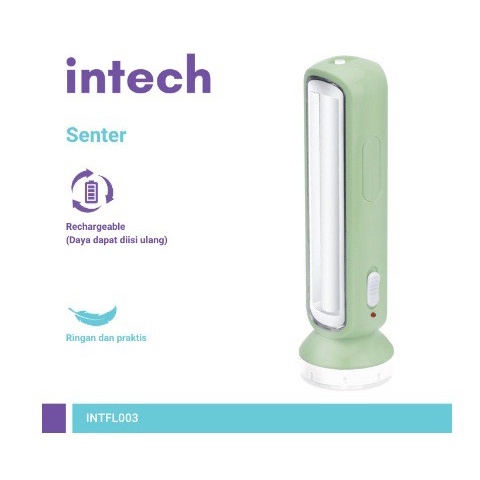 Intech INTFL003 โคมไฟไฟฉายแบบชาร์จไฟได้ 1w