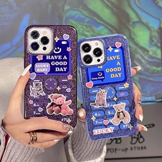 เคสโทรศัพท์มือถือ กันกระแทก สีม่วง แวววาว สําหรับ iPhone 12 12pro 12promax 13 13pro 13promax 14 14pro 14promax