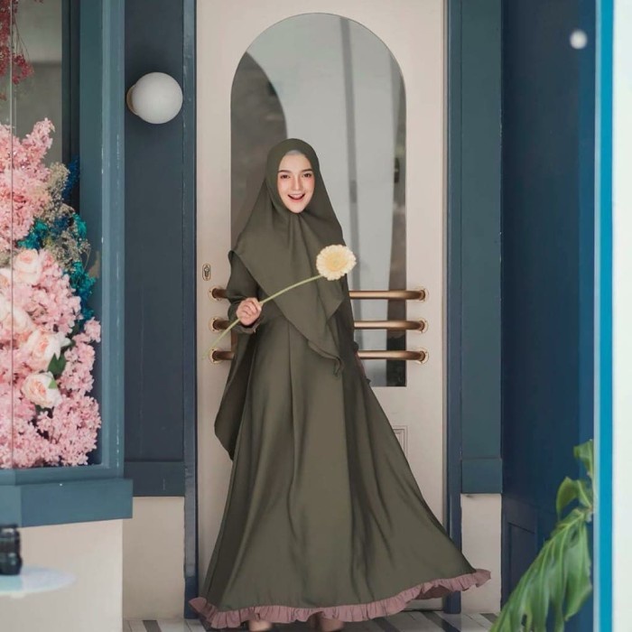ล่าสุดผู้หญิง Gamis ชุด Mayora Syari ชุด Gamis ชุด Hijab Syari T7V6
