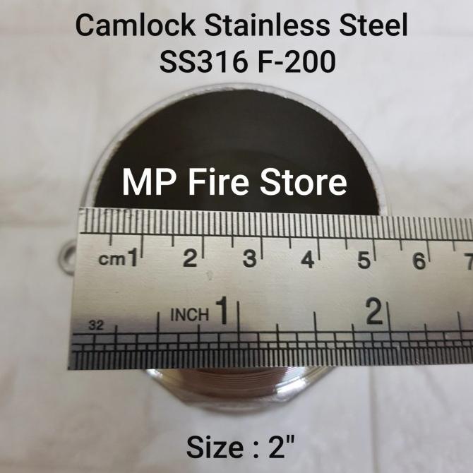Camlock Stainless Ss 316 Type F 200 2" (2 นิ้ว) ข้อต่อสวมเร็ว F200