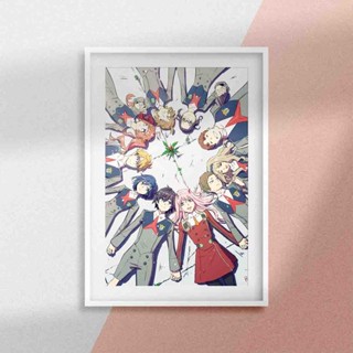 โปสเตอร์ ลายการ์ตูนอนิเมะ Darling In The Franxx ขนาด A3