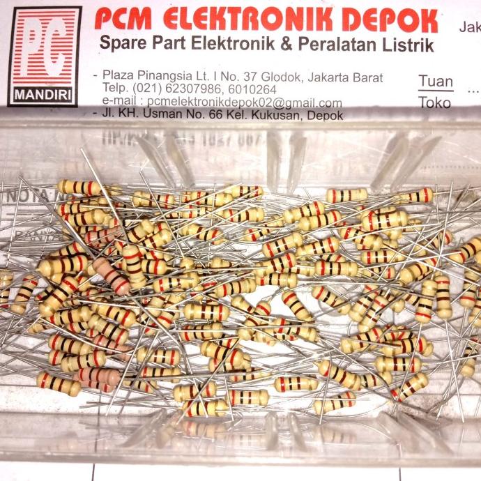 R 200ohm 200 โอห์ม 1/2w 1pax เนื้อหา 500 ชิ้น pcmelektrob90 คุณภาพ