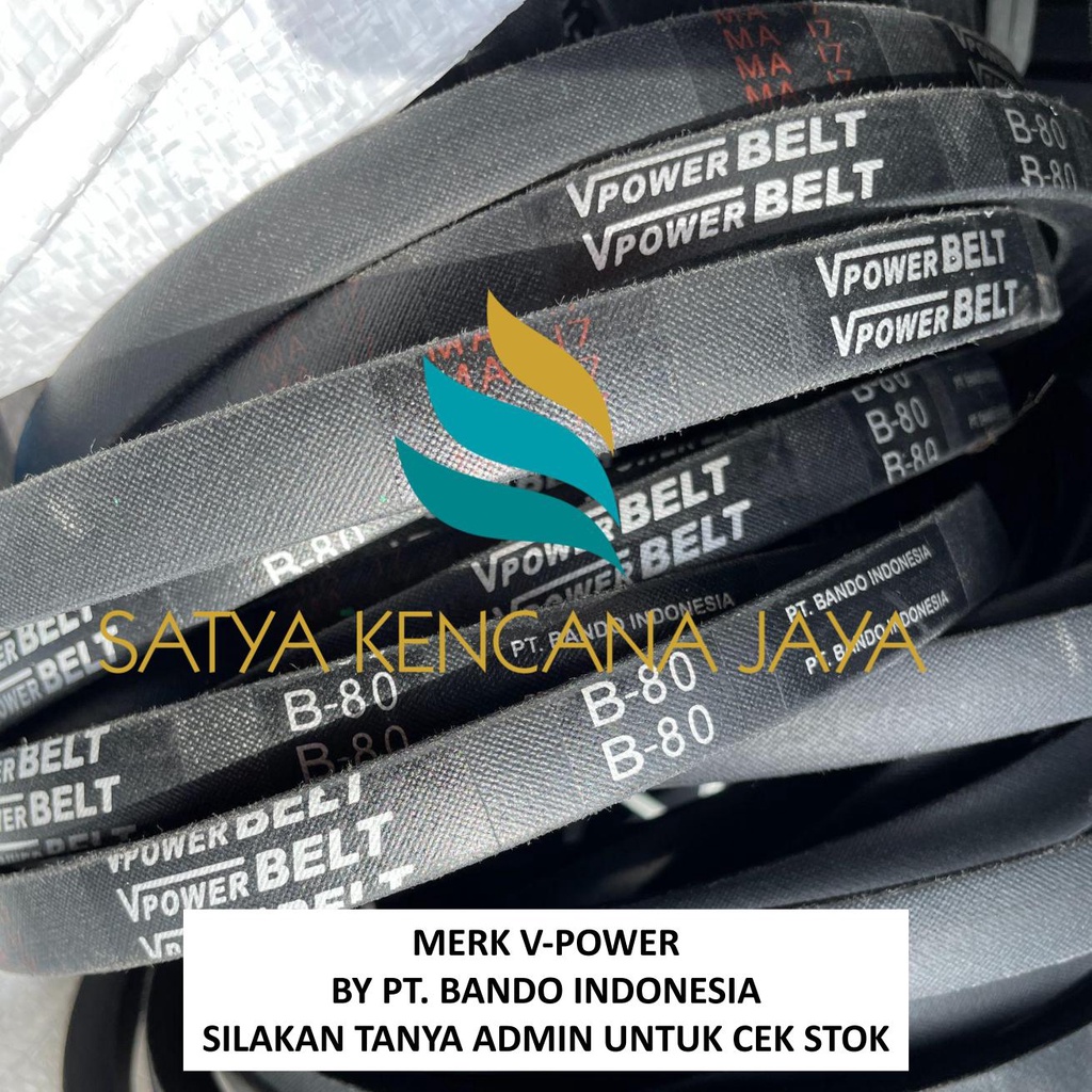 V-BELT เข็มขัดพัดลม B40 B41 B42 B43 B44 B45 B46 B47 B48 B49 V-POWER BY BANDO VAN BELT QUALITY FAN ST