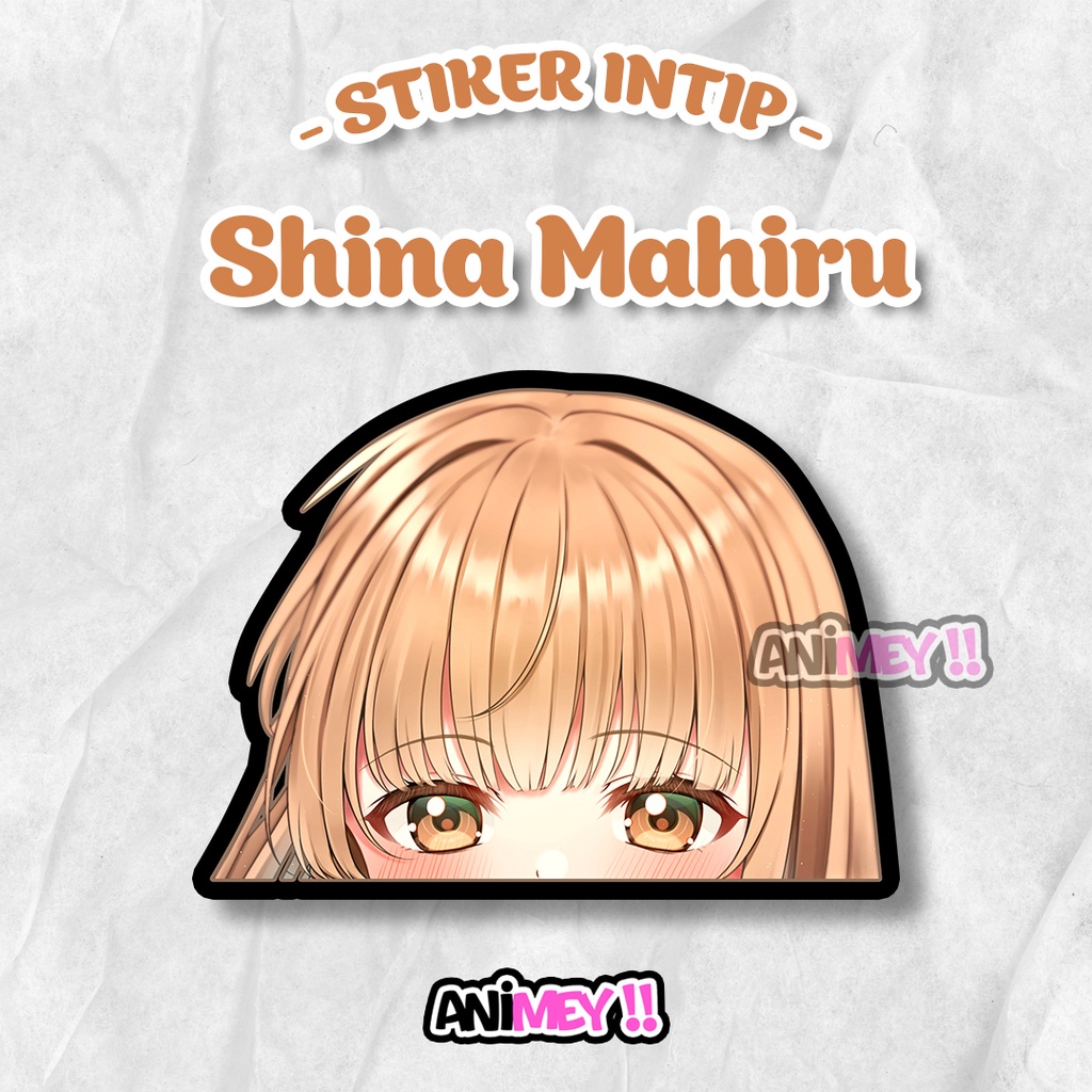 สติกเกอร์ กันน้ํา ลายการ์ตูนอนิเมะ Shiina Mahiru Peek