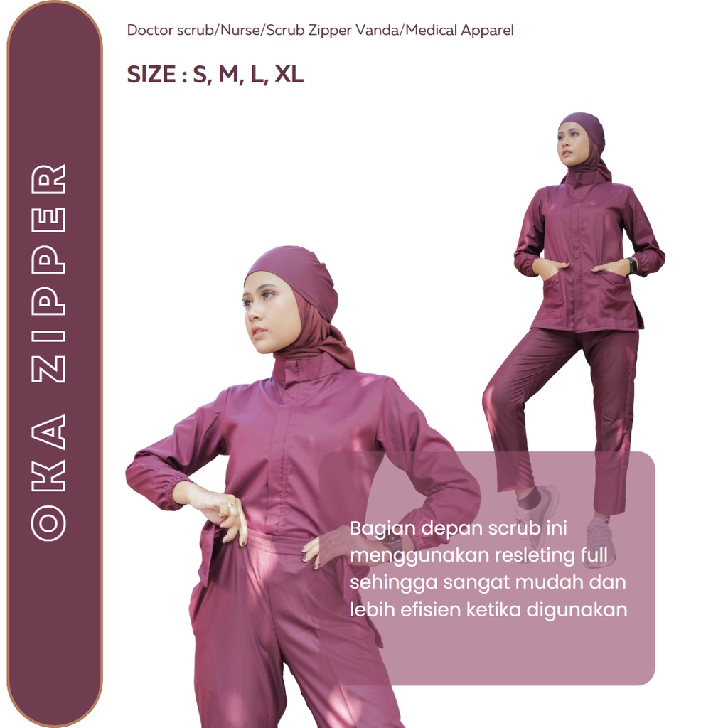 LONG-SLEEVED ZIPPER GUARD CLOTHES/เสื้อผ้า SCRUB/NURSE UNIFORMS