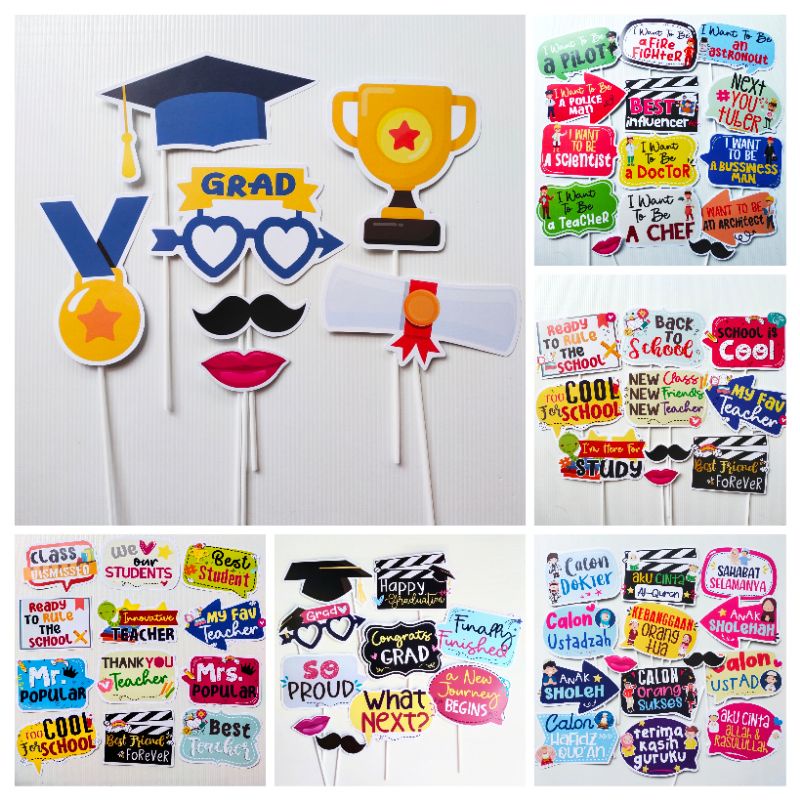 SCHOOL ชื่อสําหรับการจัดส่งและกลับไปยัง SCHOOL & PROFESSION PROPS เท่านั้น PHOTOBOOTH