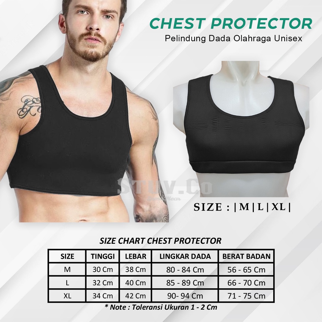 FOOTBALL VEST CHEST PROTECTOR SPORT BRA CHEST PROTECTOR สําหรับ FUTSAL FOOTBALL BASKETBALL UNISEX - รูปที่ 3