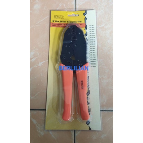 CRIMPING คีม CRIMPING Skun Press Clamp Terminal Connector F BNC - HT230PA Monster ยี่ห้อ