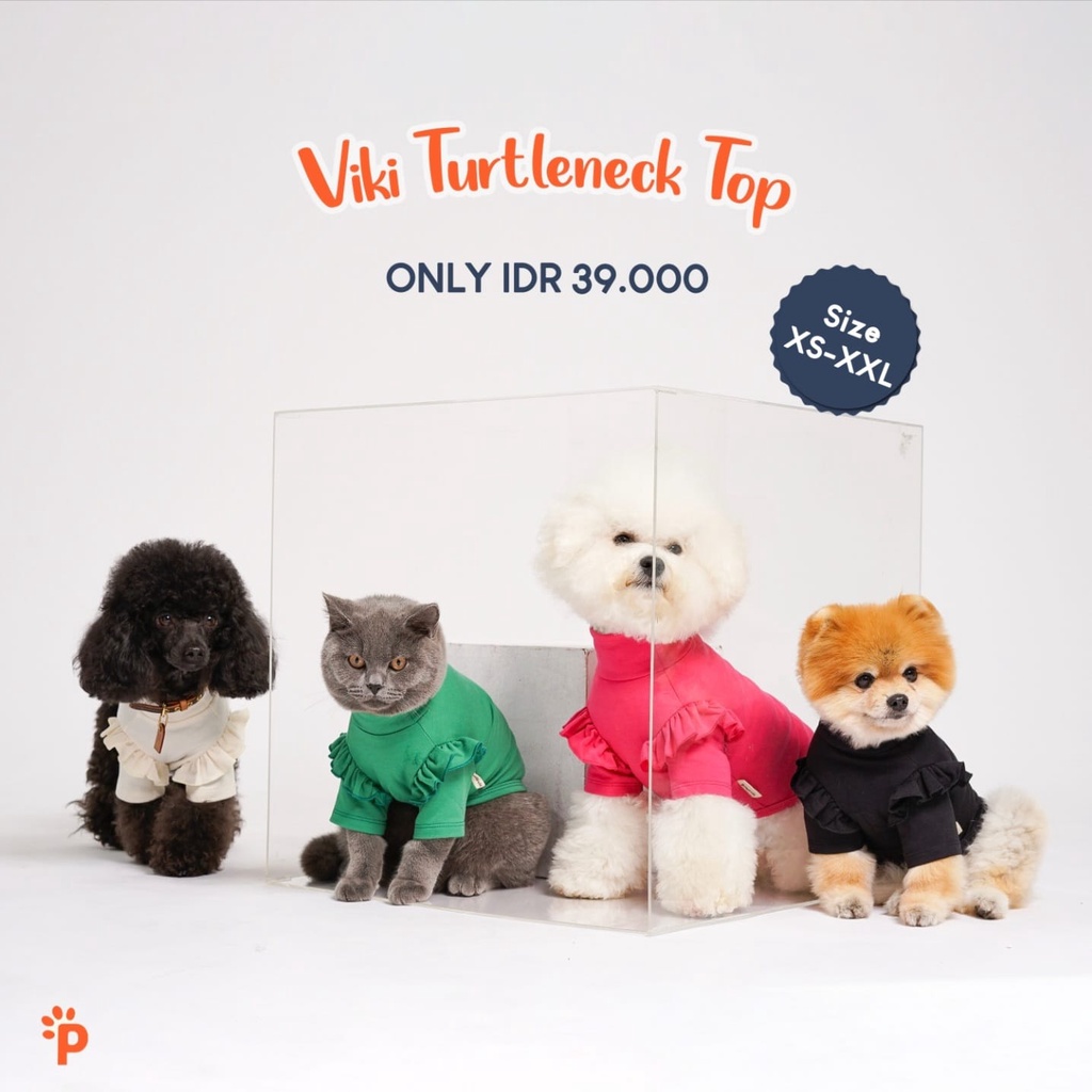 Pawlovin - Viki เสื้อคอเต่า สําหรับสัตว์เลี้ยง สุนัข แมว