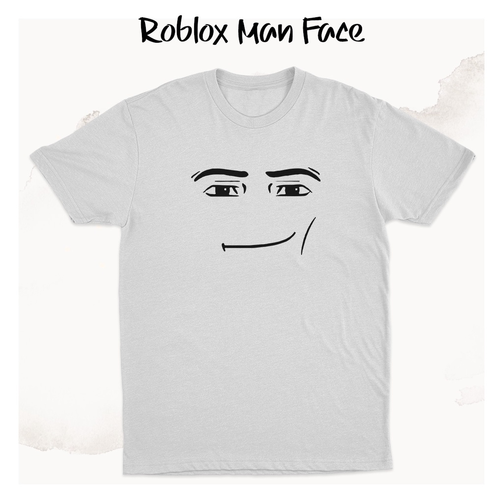 เสื้อยืด พิมพ์ลาย Roblox Man Face Game K0069