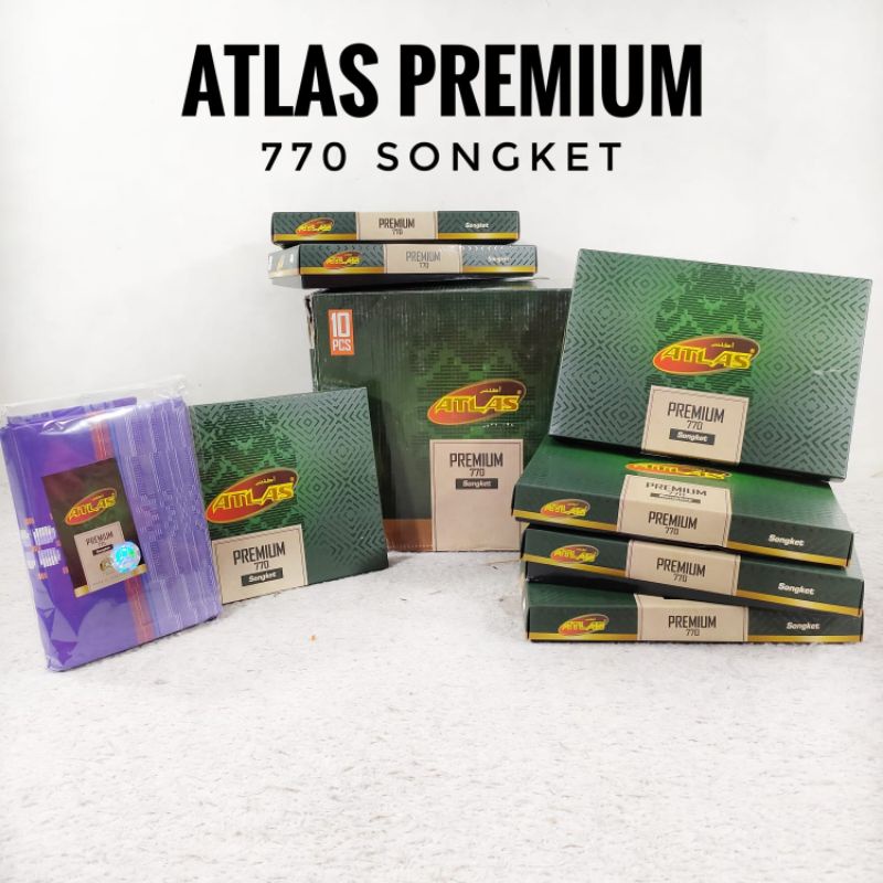 Atlas Premium 770 Songket Gold Sarong ปลีกส่ง SN