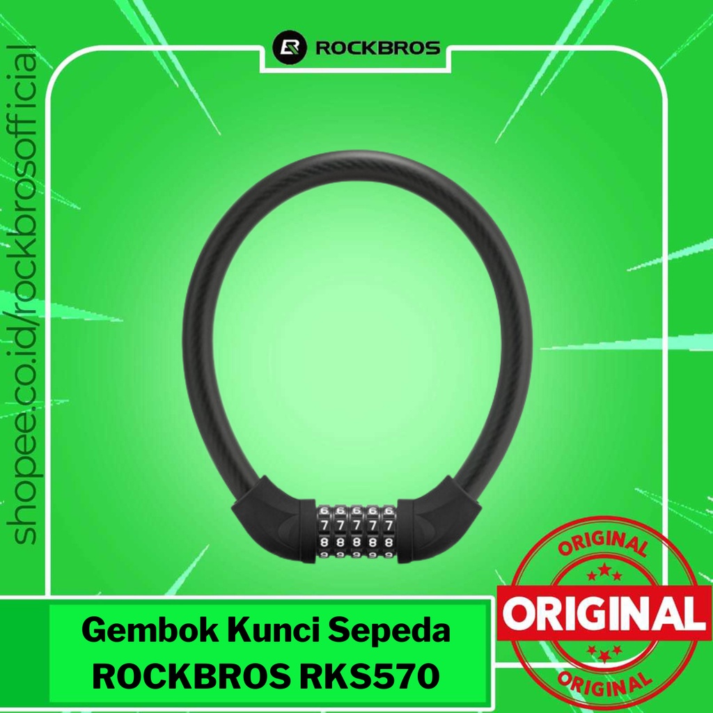 ROCKBROS RKS570 จักรยาน 5 หลักรหัสล็อคเหล็ก 57CM