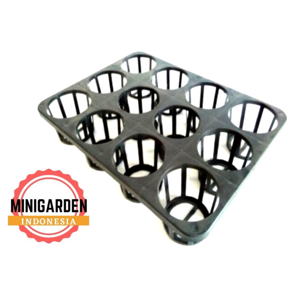 Orchid SEEDLING TRAY หม้อ TRAY 12 HOLES คอนเทนเนอร์สําหรับ 12 ซม.กระถางยืดหยุ่น 3.5 ต้นกล้าเมล็ดพืช