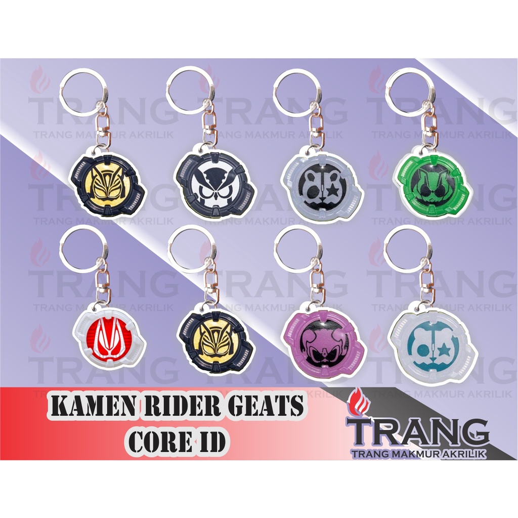 Gantungan พวงกุญแจอะคริลิค Kamen Rider Geats Core ID/Keychain อะคริลิค Kamen Rider Geats Core ID