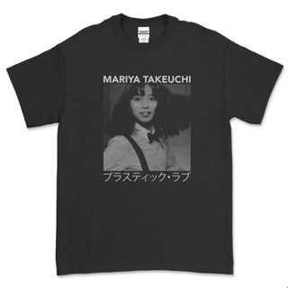 Mariya TAKEUCHI - เสื้อยืด พลาสติก LOVE (สีดํา)