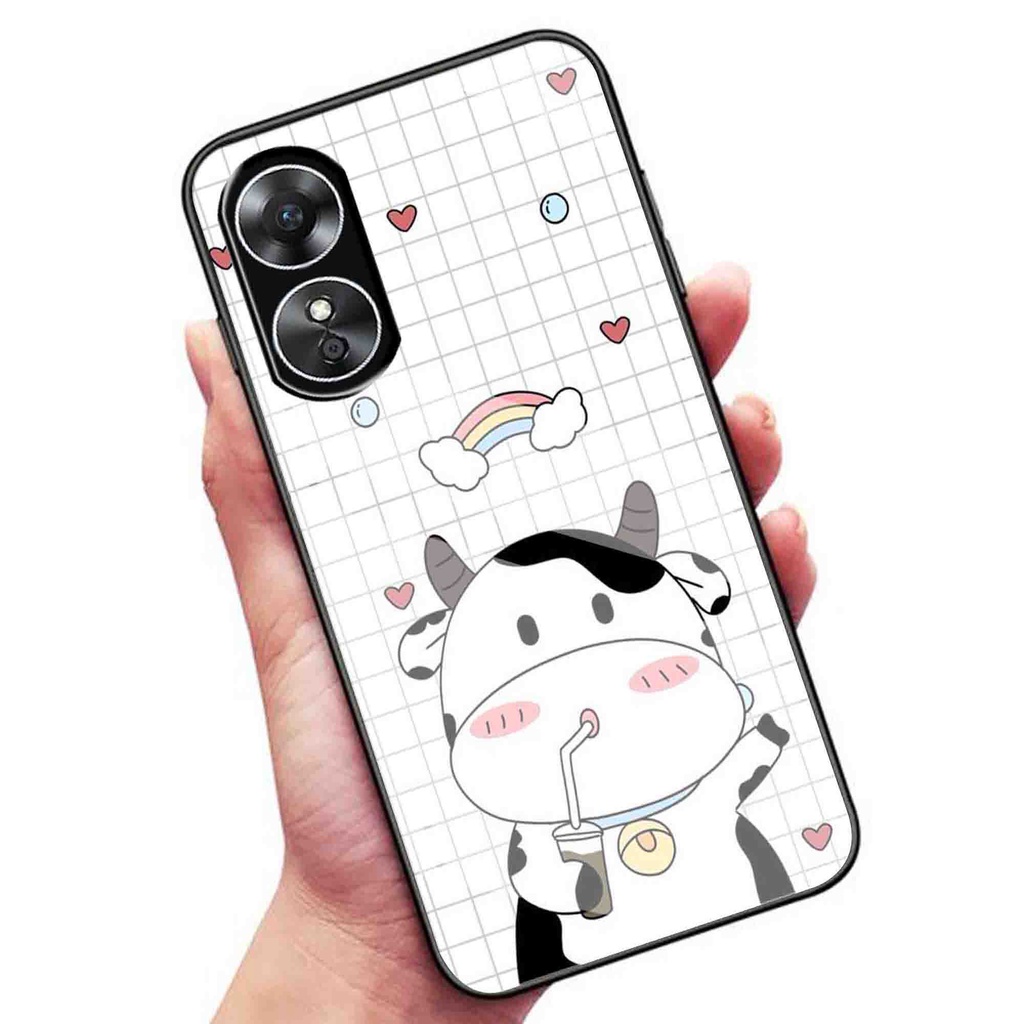HP (Q44) Softcase Oppo Reno 8T 8T 5G A17 A17k - Softcase Glass Oppo Reno 8 T 8 T 5G A17 A17k - A17 A