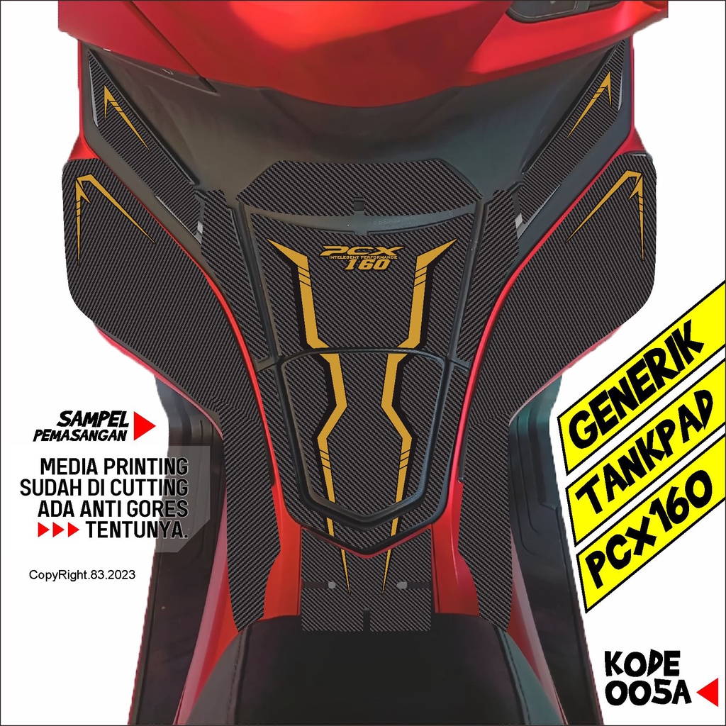 ชุดสติ๊กเกอร์ Tankpad Honda Pcx 160 All Pcx 160 สติ๊กเกอร์ Generic PCX 160 รหัส 002