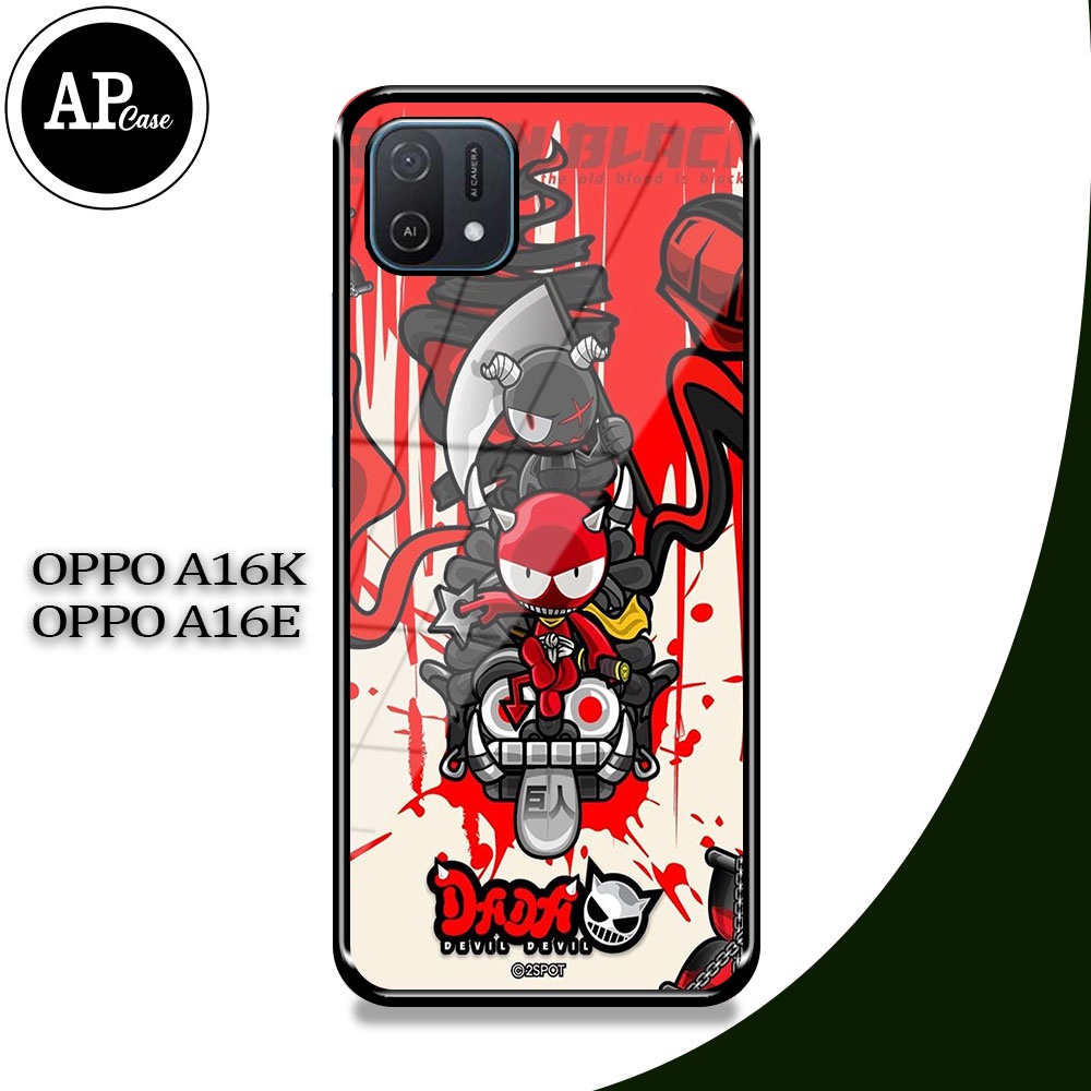 HP OPPO A16K / A16E Hardcase 2D Glossy Case ล่าสุด DD4 Motif Ap Case - Custom Case - Casing - Hardca