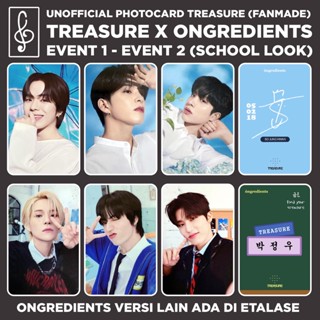 [TREASURE Replica] ครีมบํารุงผิวหน้า สูตรโฟโต้การ์ด X ONGREDIENTS EVENT 1 &amp; 2 CAMPUS LOOK UNOFFICIAL