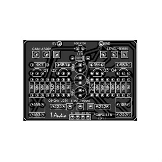 แป้นเหยียบเอฟเฟคกีตาร์ PCBFX-118 1590B J201