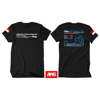 เสื้อยืด คอกลม พิมพ์ลาย Formula e International e-prix สําหรับผู้ชาย และผู้หญิง