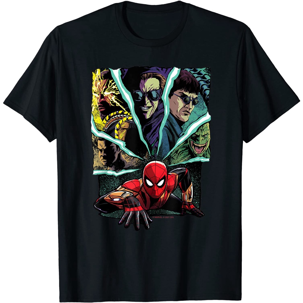 เสื้อยืด Marvel Spider-Man No Way Home เสื้อยืด Spider-Man และ Fos