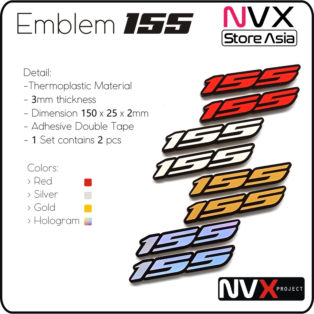 Big CC EMBLEM UNIVERSAL รถจักรยานยนต์ VARIO BEAT NMAX XMAX ADV 110/110I/125/125i/155/160/180/250/300 VARIO EMBLEM BEAT EMBLEM