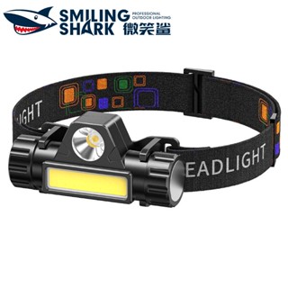 Smilingshark K110 ไฟคาดหัว ไฟหน้า Led COB+XPE กันน้ํา แบบพกพา พร้อมแม่เหล็ก สําหรับตั้งแคมป์ ล่าสัตว์ ตกปลา วิ่ง