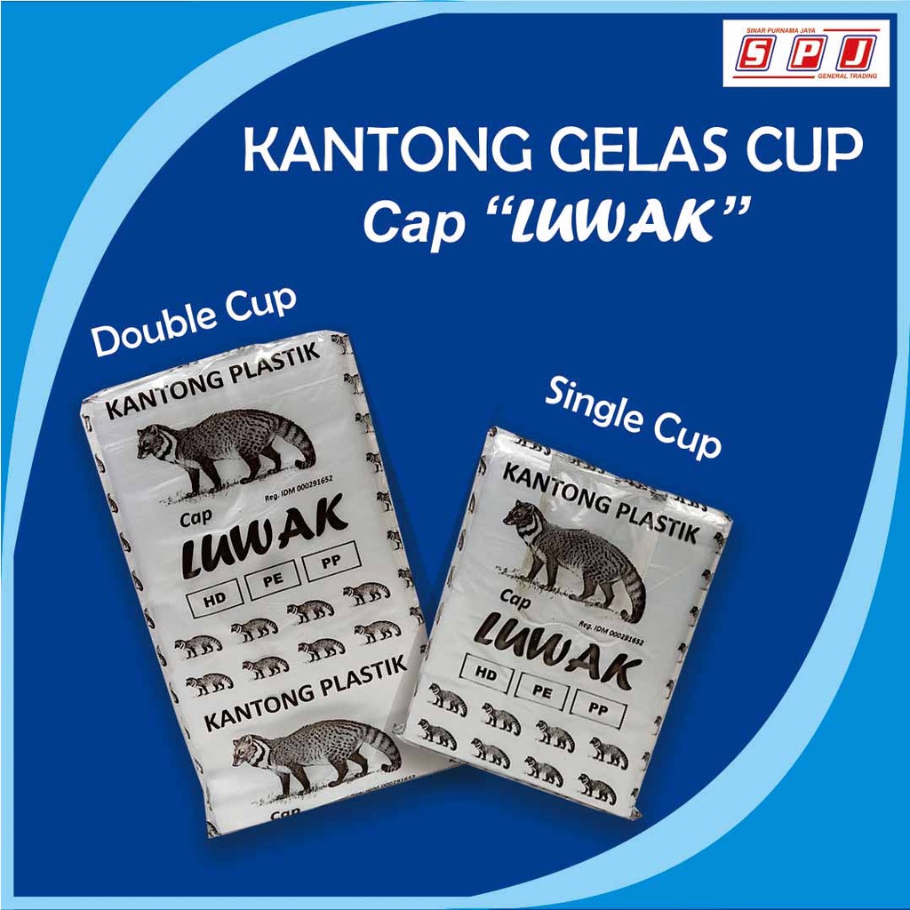 ถุงพลาสติก OZ สําหรับถ้วยแก้ว LUWAK