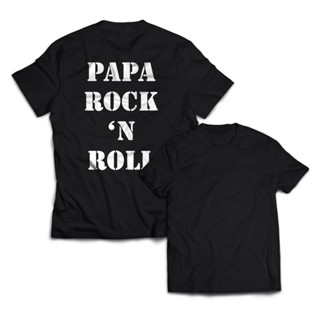 เสื้อยืด พิมพ์ลาย Papa Rock N Roll สําหรับผู้ชาย